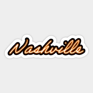 Neon Nashville - Orange Sticker